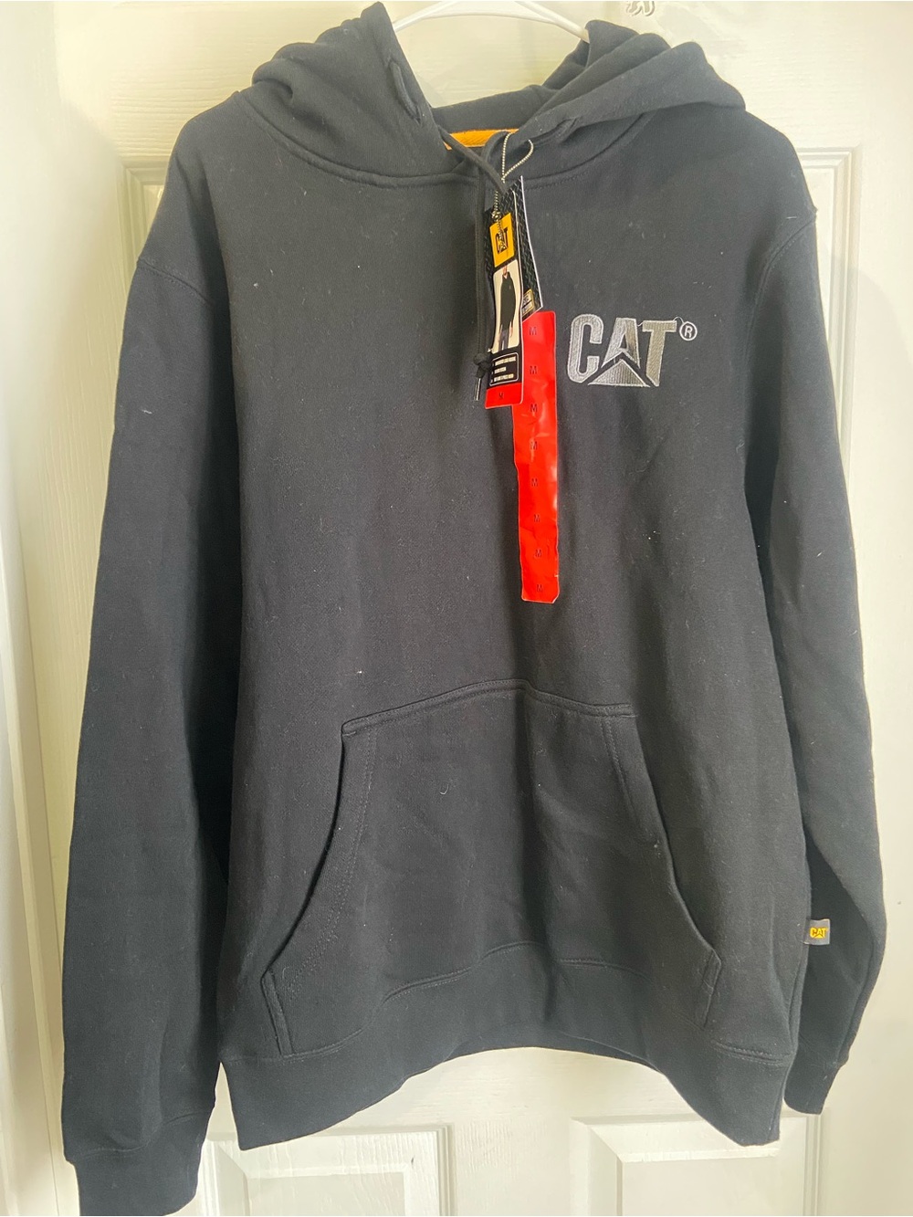 Caterpillar Black Hooded Sweatshirt with CAT Logo